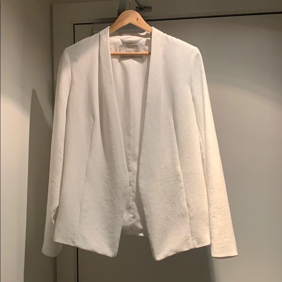 Babaton Jackets & Blazers - Babaton white power blazer
